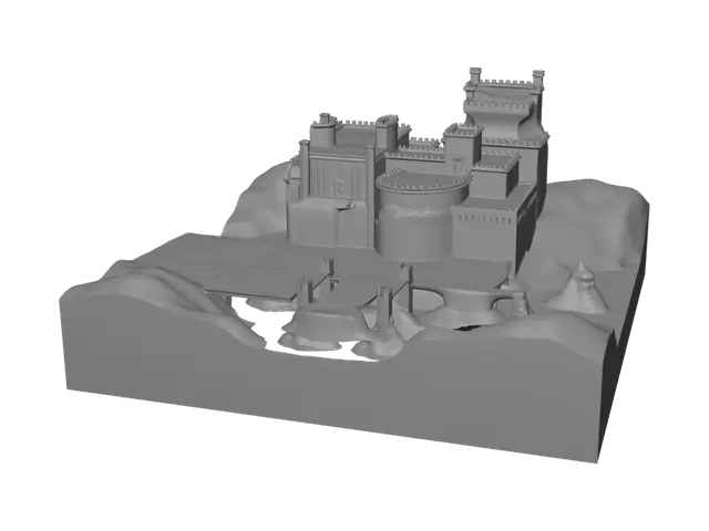 3D model for Dawn Over the Sea Fortress