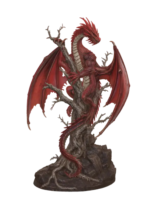 3D model for Crimson Dragon on the Stone Tree