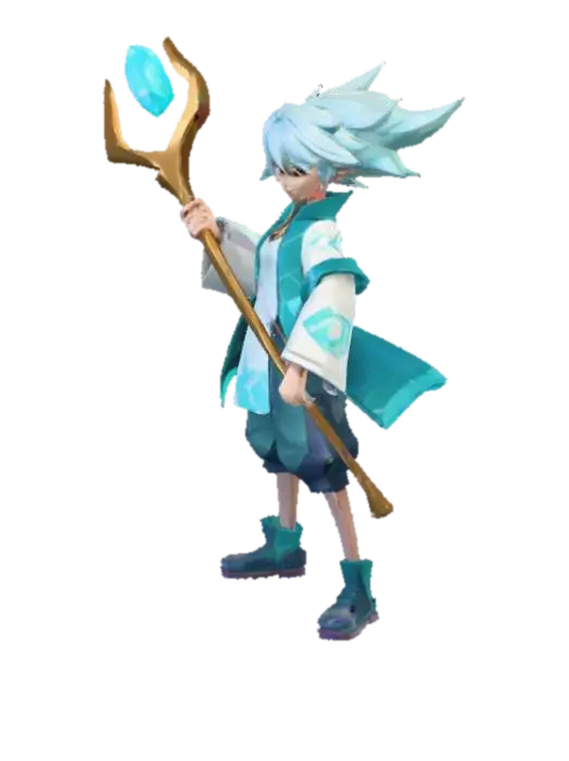 Mage of the Elements - Mago 3D model, vytvořený pomocí AI