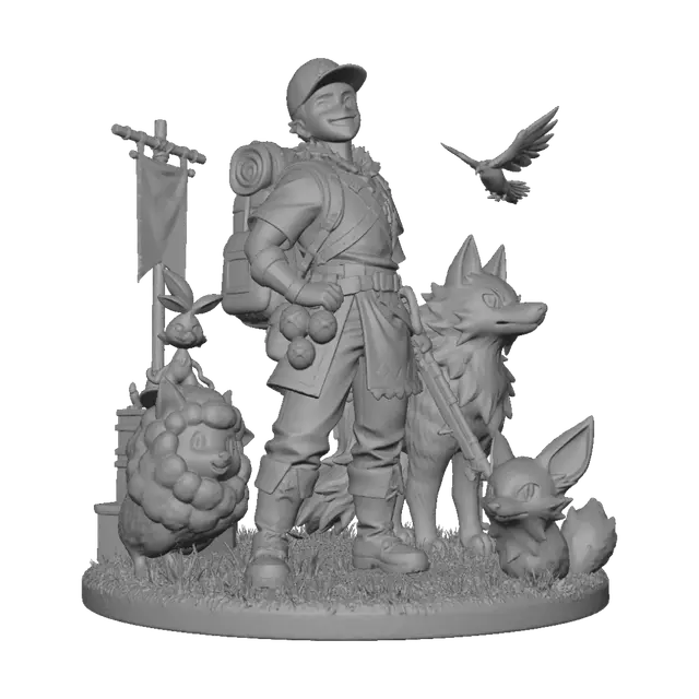 3D model for Palworld Adventurer