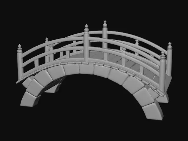 3D model for 风格化日本桥梁