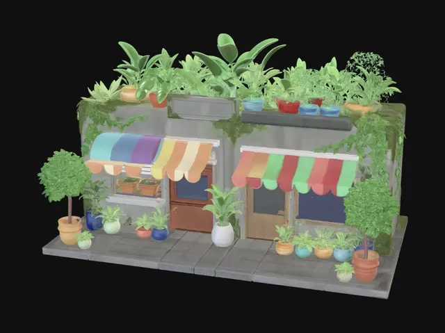 3D model for 风格化城市街景绿植