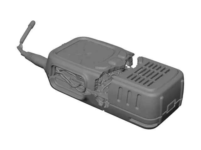 3D model for 折断的对讲机，超真实渲染