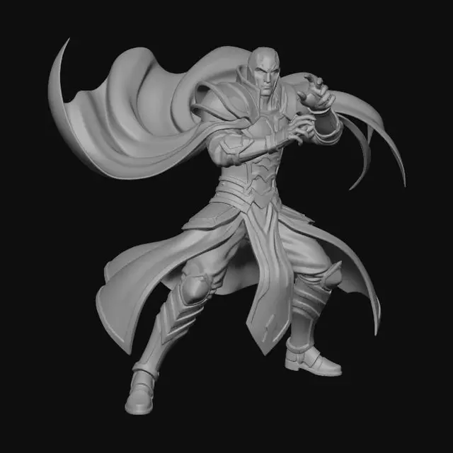 3D model for 风格化人物，拳皇伊格尼斯