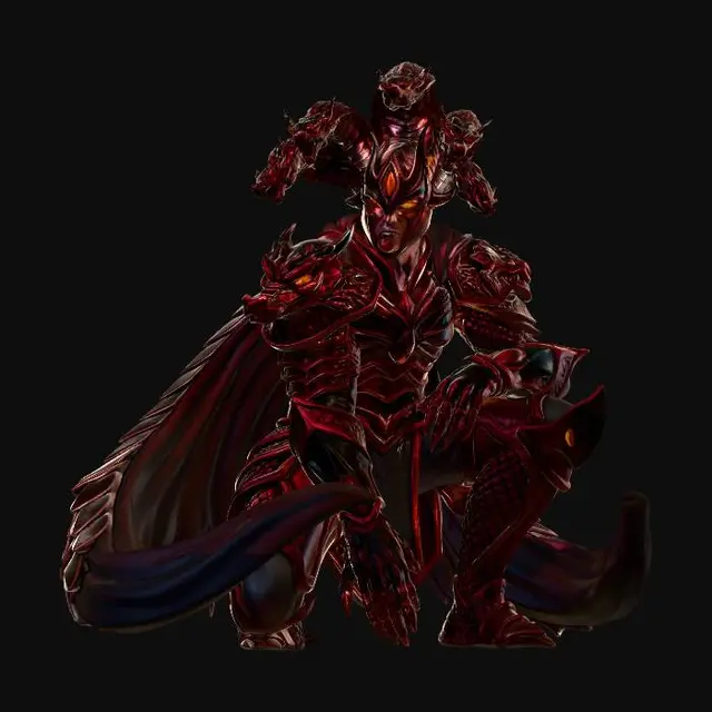 3D model for 风格化人物，拳皇大蛇