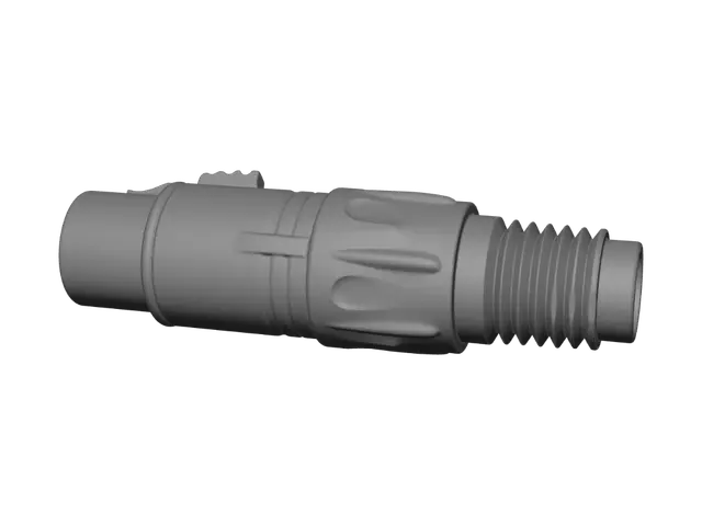 3D model for XLR-3 female connector
