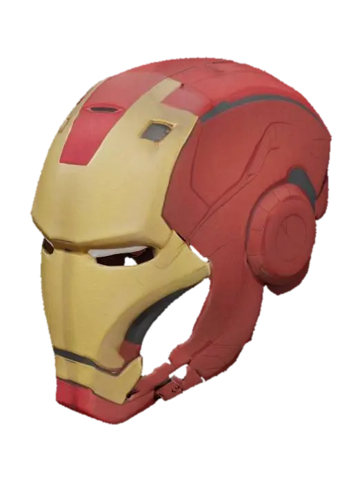 Armored Avenger ironman - Powered 3D model, vytvořený pomocí AI