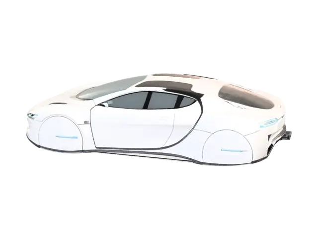 Flying Car - Cleanlines 3D model, AI generated