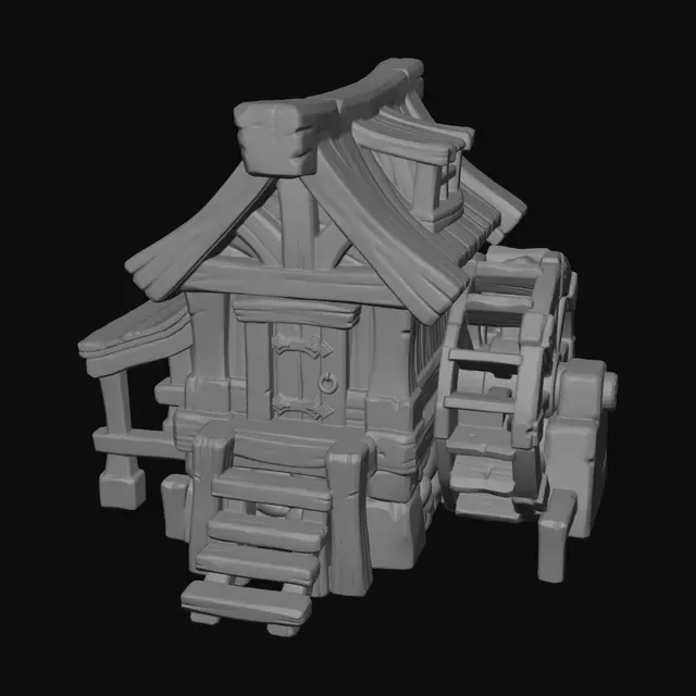 3D model for Woodland Watermill