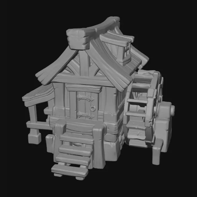 3D model for Woodland Watermill