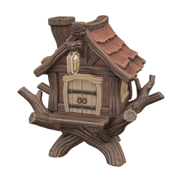 3D model for Woodland Treehouse Tavern