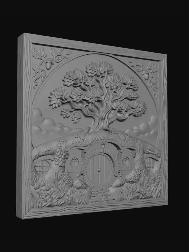 3D model for Hobbit Hollow