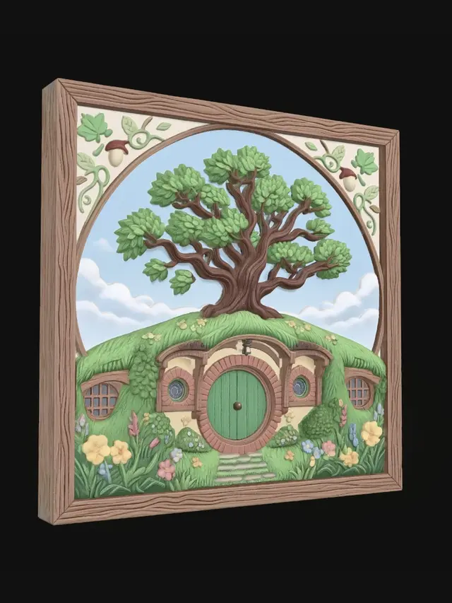 3D model for Hobbit Hollow