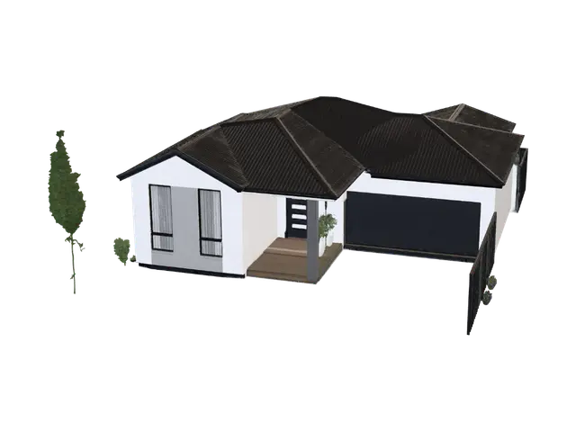 3D model for Monochrome Modern Home