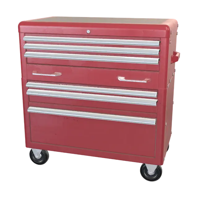 3D model for A red car mechanics rolling tool chest