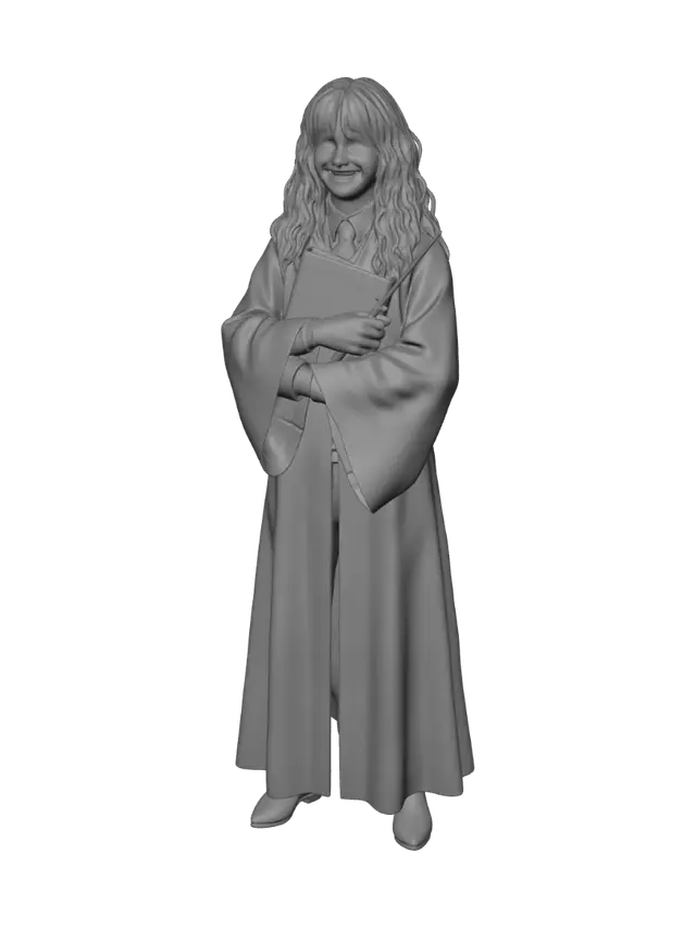 3D model for Gryffindor Student with Book and Wand
