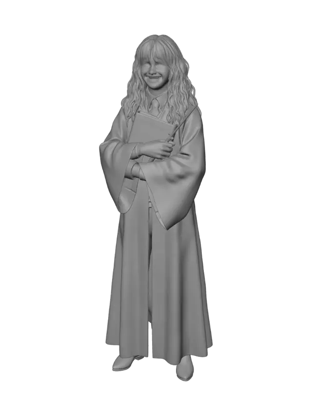 3D model for Gryffindor Student with Book and Wand