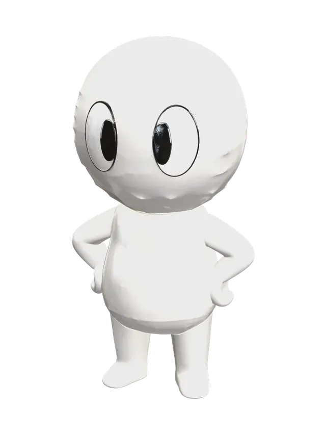3D model for Stylized Dandy'S World Oc Base