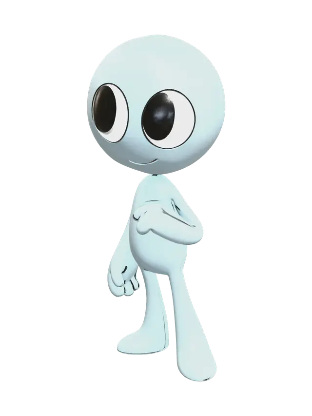3D model for Low-Poly Dandy'S World Oc Base