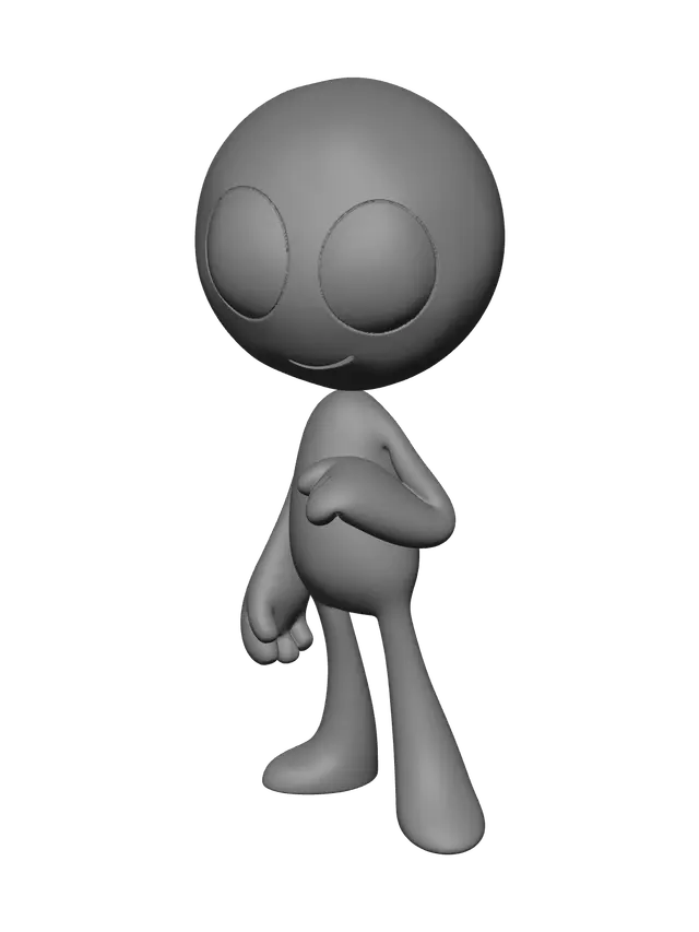 3D model for Low-Poly Dandy'S World Oc Base