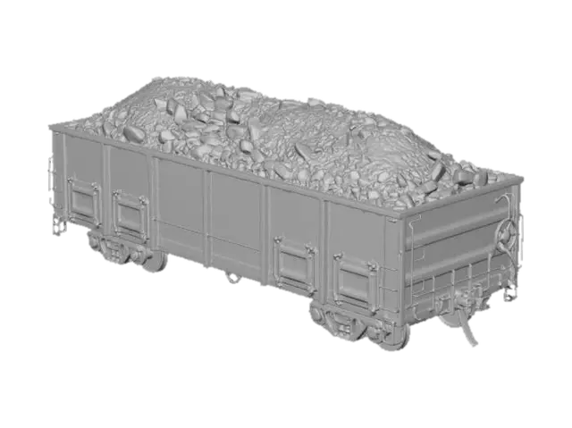 3D model for Rusty Coal Wagon