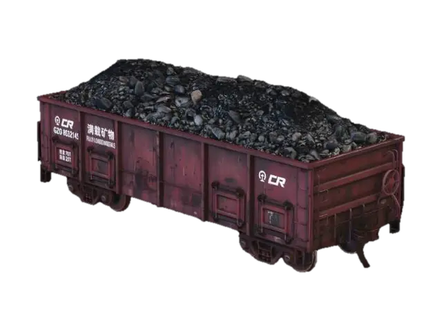 3D model for Rusty Coal Wagon