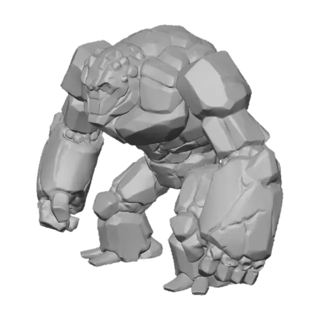 3D model for #villain#,  golem