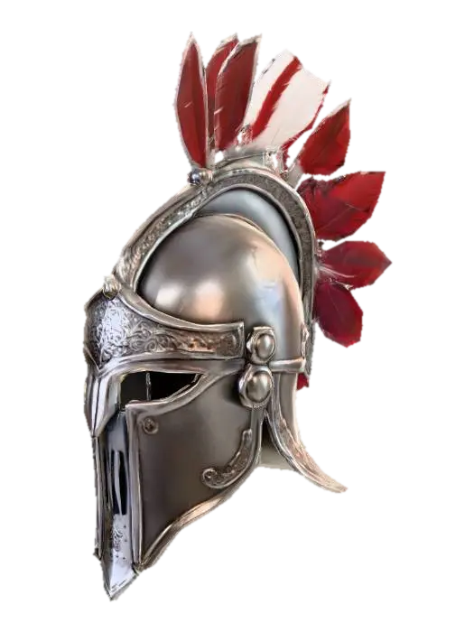 Helms Fantasy medieval - Warriors 3D model, vytvořený pomocí AI