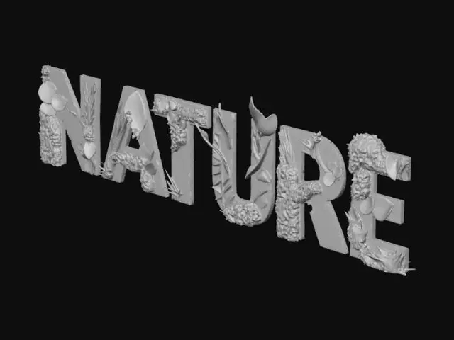 3D model for Leafy Letters