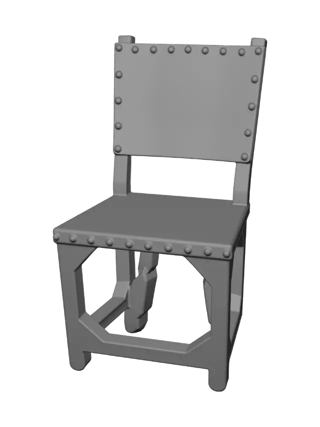 3D model for Riveted Iron Chair