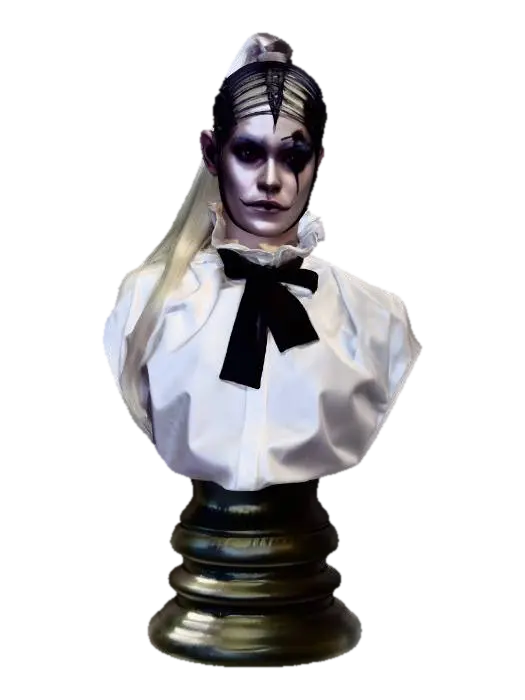 SKYND bust - Singer 3D model, vytvořený pomocí AI