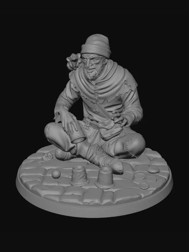 3D model for Hermit and the Monkey