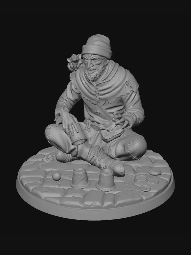 3D model for Hermit and the Monkey