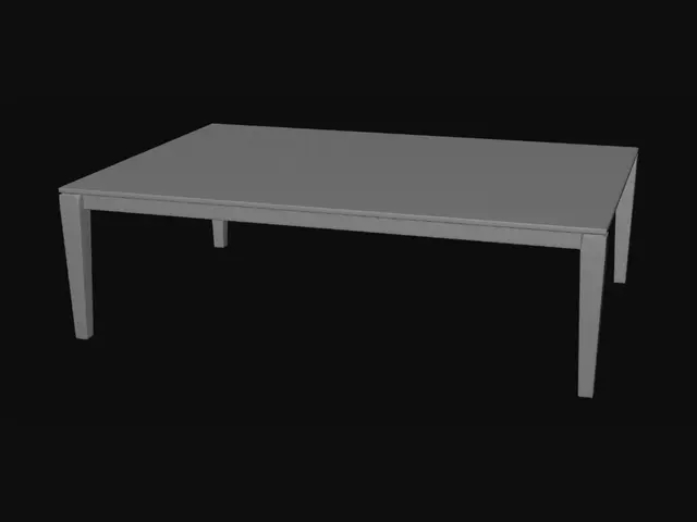 3D model for Walnut Rectangular Dining Table