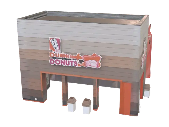 Dunkin' Donuts Drive-Thru - Foodtruck 3D model, vytvořený pomocí AI