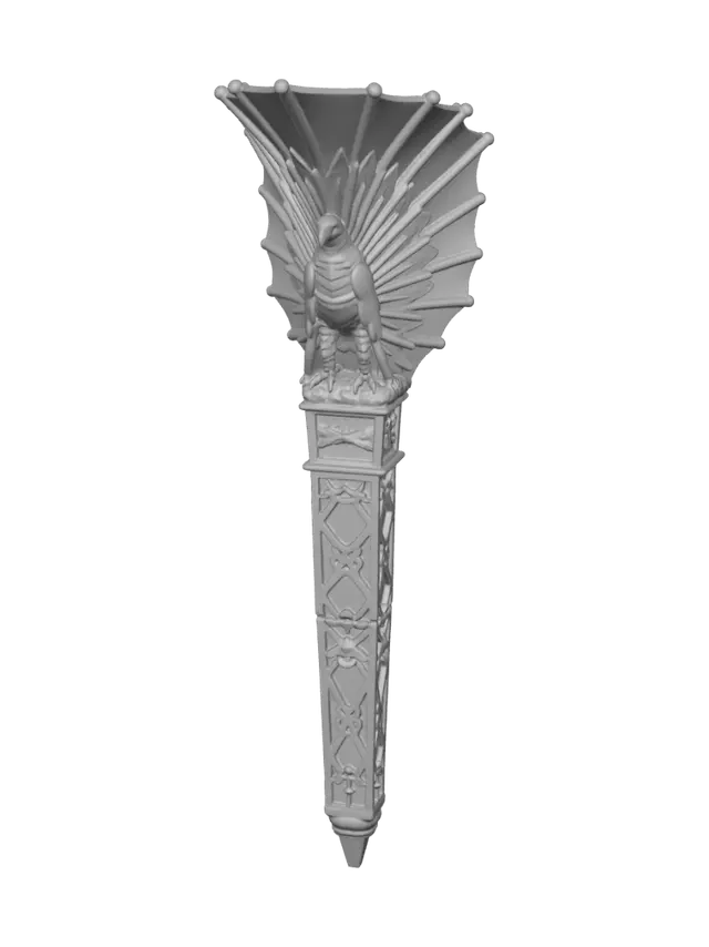 3D model for Golden Sunburst Wall Lantern