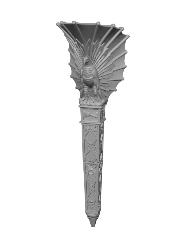 3D model for Golden Sunburst Wall Lantern