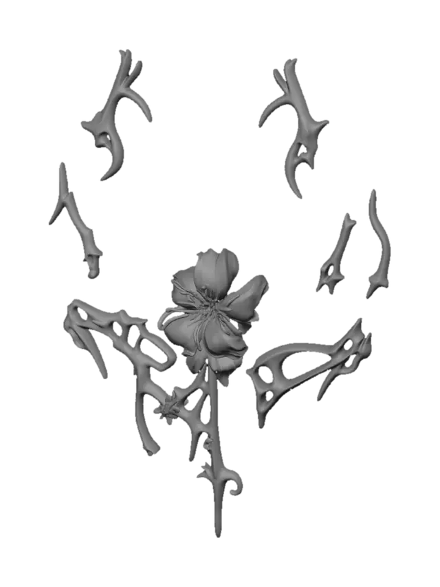 3D model for Ornate Orchid Filigree