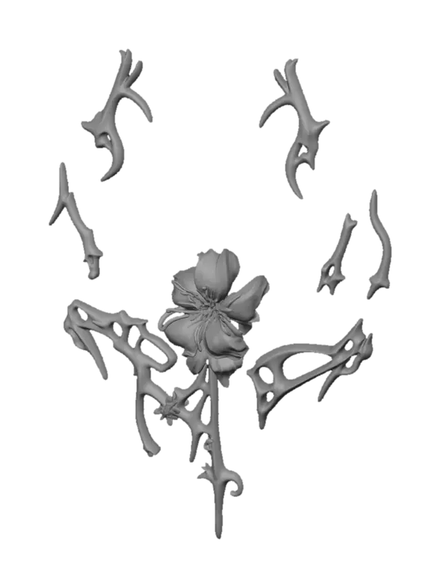 3D model for Ornate Orchid Filigree