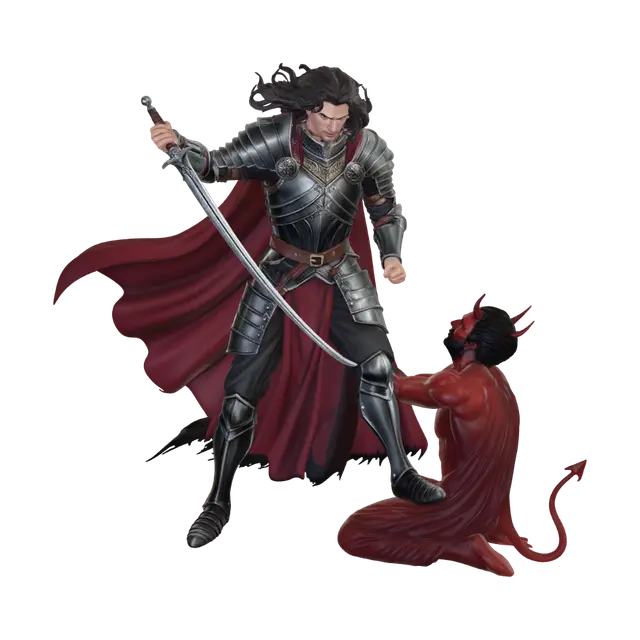 3D model for Desert Duel: Knight and Demon