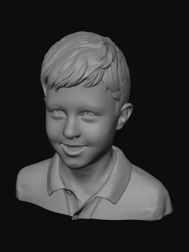 3D model for Smiling Boy Portrait