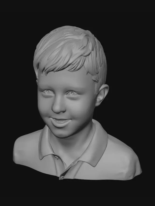 3D model for Smiling Boy Portrait
