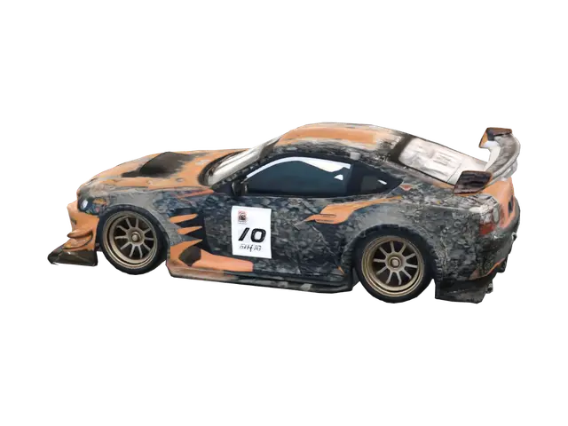 Burning Rubber - Tire 3D model, vytvořený pomocí AI