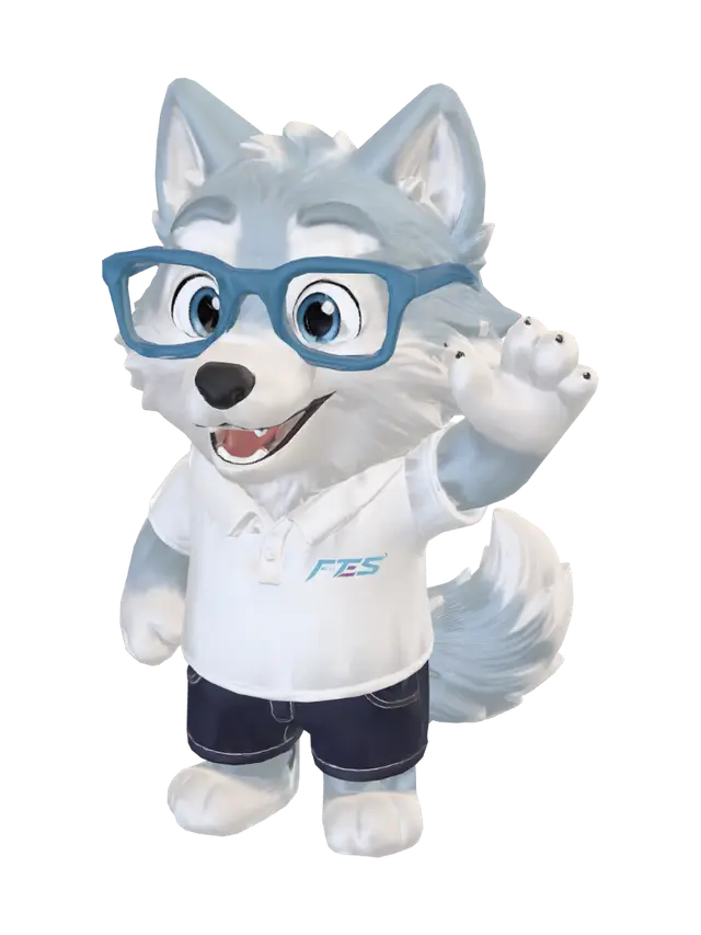3D model for Blue-Eyed Husky Mascot