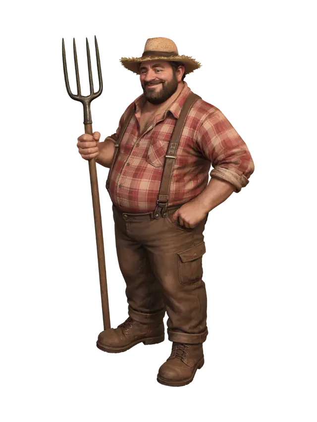 3D model for Pitchfork Portrait