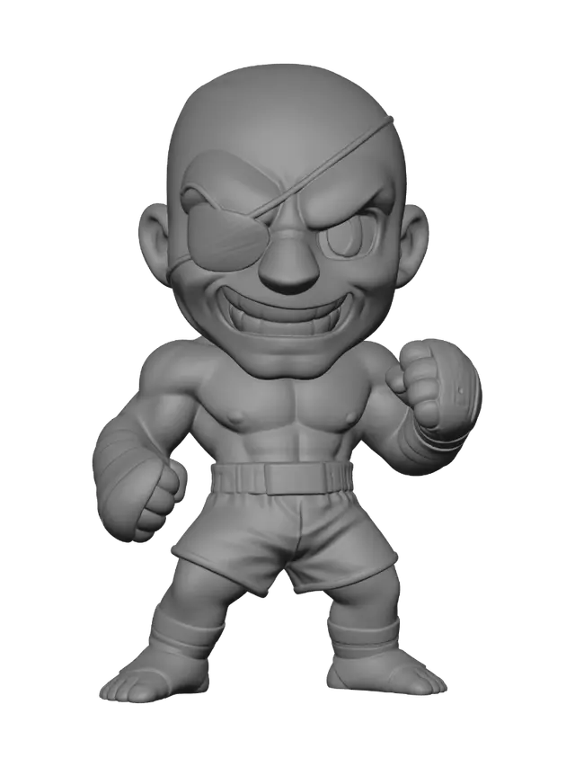 3D model for Bald Brawler