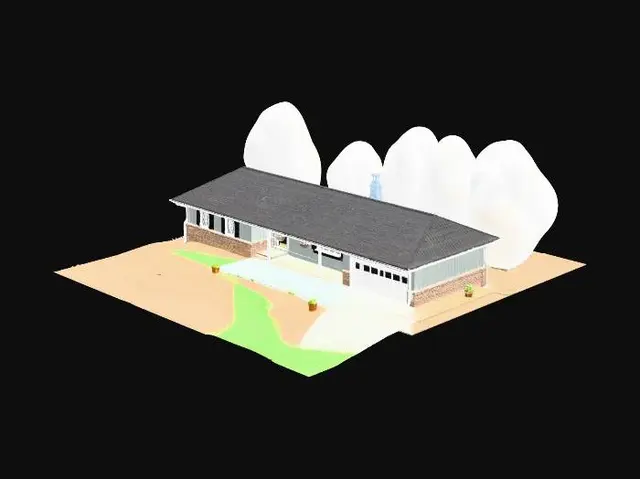 3D model for Pinewood Ranch House