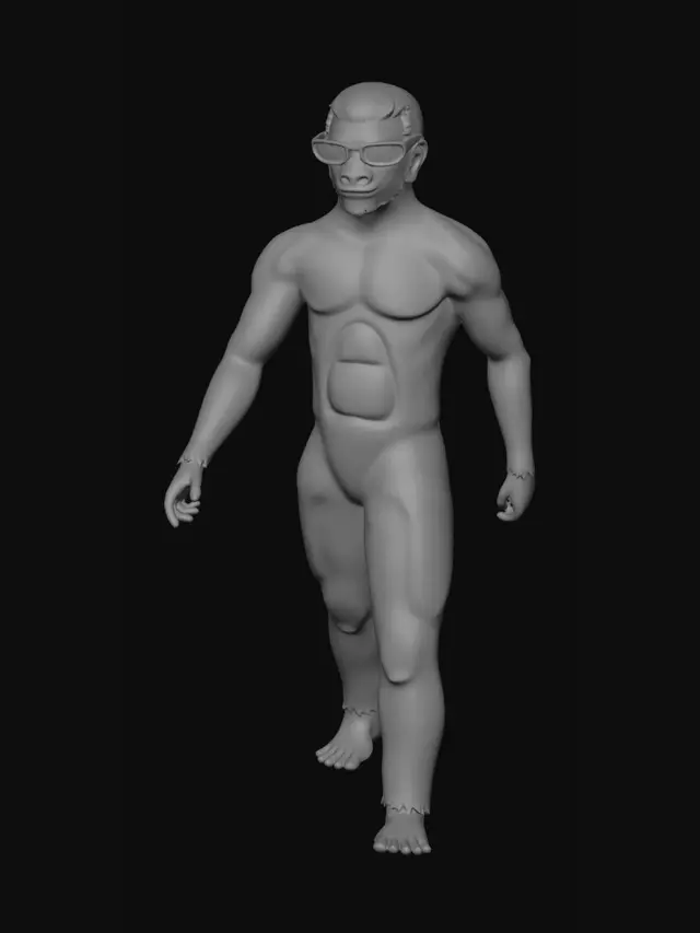 3D model for Orange Strider
