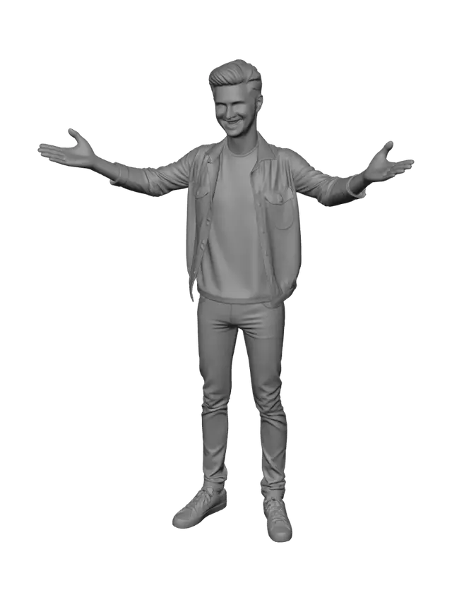 3D model for у нас должен быть человек обычный с штанами карго и футболкой Россия и красоввки Абибас