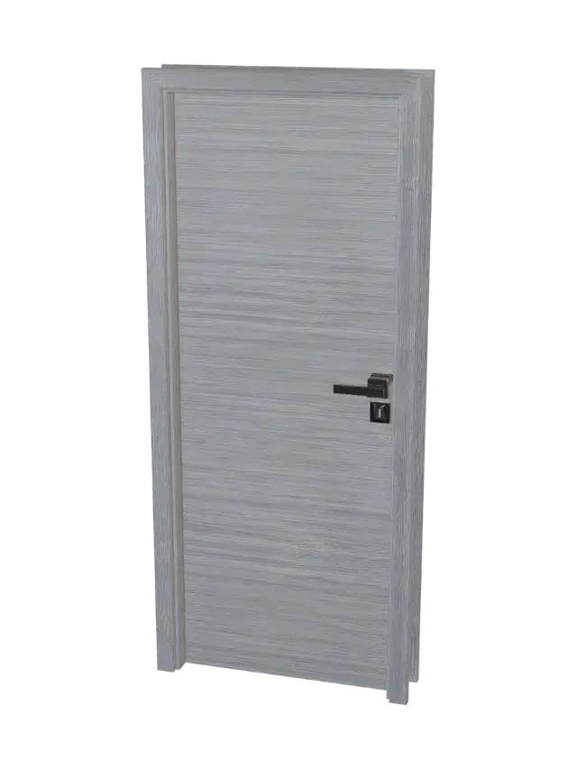 Modern Gray Door - Hall 3D model, vytvořený pomocí AI